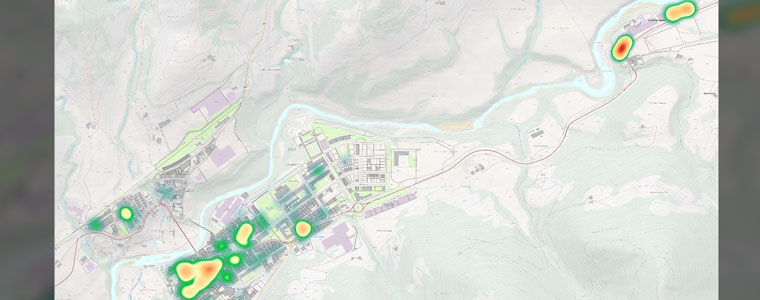 Mapa de calor dels habitatges buits
