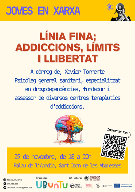 Cartell xerrada addiccions agenda