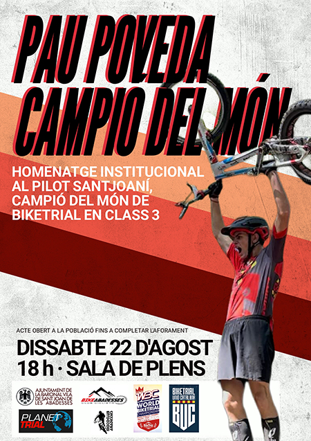 cartell PAU POVEDA agenda